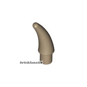 Lego Barb / Claw / Horn / Tooth - Small, Dark tan