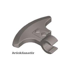 Lego Weapon Axe Head with Clip, Flat silver