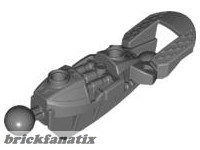 Lego Bionicle Toa Inika Leg Lower Section, Dark grey
