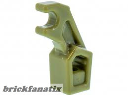 Lego Arm Mechanical, Exo-Force / Bionicle, Thin Support, Olive green