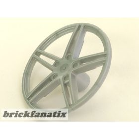   Lego Wheel Cover 5 Spoke without Center Stud - 35mm D. - for Wheels 54087, 56145 or 44292, Peral light gray