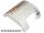 Lego Slope, Curved 8 x 8 x 2 Double with Cutout with Vent and 'RHINO 1 CAP : MILANOVITCH "THE DIGGER"' Pattern Model Right Side (Stickers) - Set 7699