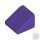 Lego Slope 30 1 x 1 x 2/3, Dark purple