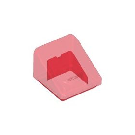 Lego Slope 30 1 x 1 x 2/3, Trans red