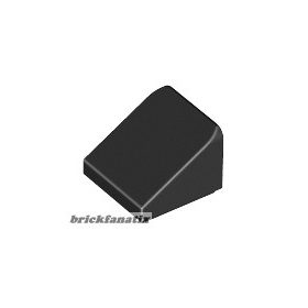 Lego ROOF TILE 1X1X2/3, ABS, Black