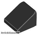 Lego ROOF TILE 1X1X2/3, ABS, Black