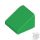 Lego ROOF TILE 1X1X2/3, ABS, Green