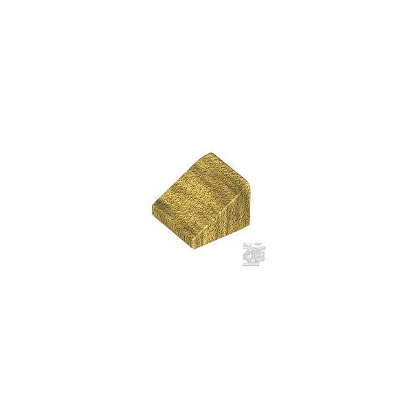 Lego ROOF TILE 1X1X2/3, ABS, Metallic gold