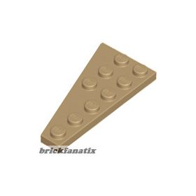 Lego Wedge Plate 6 x 3 Right, Dark tan