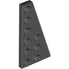 Lego RIGHT PLATE 3X6 W. ANGLE, Black