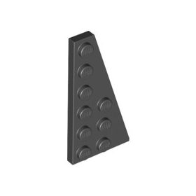 Lego RIGHT PLATE 3X6 W. ANGLE, Black