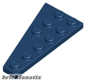 Lego Right Plate 3X6 W. Angle, Dark blue