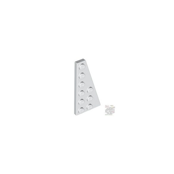Lego RIGHT PLATE 3X6 W. ANGLE, White