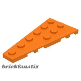 Lego Wedge, Plate 6 x 3 Left, Orange