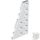 Lego Wedge, Plate 6 x 3 Left, White