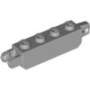 Lego Hinge Brick 1 x 4 Locking with 1 Finger Vertical End and 2 Fingers Vertical End, Light bluish gray