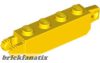 Lego BRICK 1X4 FRIC/STUB/FORK VERT., Bright yellow