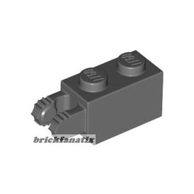   Lego Hinge Brick 1 x 2 Locking with 2 Fingers Vertical End, Dark bluish gray