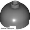Lego Brick, Round 2 x 2 Dome Top with Bottom Axle Holder - Hollow Stud, Dark bluish gray