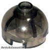Lego Brick, Round 2 x 2 Dome Top with Bottom Axle Holder - Hollow Stud, Trans-Brown