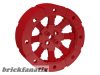 Lego Wheel Wagon Viking with 12 Holes (55mm D.), Red