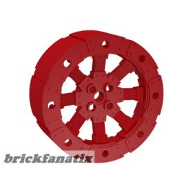 Lego Wheel Wagon Viking with 12 Holes (55mm D.), Red