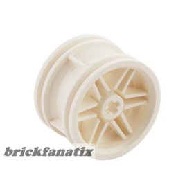   Lego Wheel 30.4mm D. x 20mm with No Pin Holes and Reinforced Rim, White