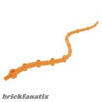   Lego Bionicle Weapon Barraki Kalmah Tentacle / Seaweed - Flexible Rubber, Orange