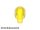 Lego Bar with Light Cover (Bulb) / Bionicle Barraki Eye, Trans yellow