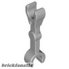 Lego Arm Mechanical, Straight with Clips at 90 degrees (Vertical Grip), Light bluish gray
