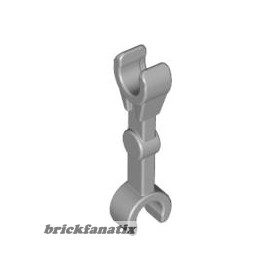   Lego Arm Mechanical, Straight with Clips at 90 degrees (Vertical Grip), Light bluish gray