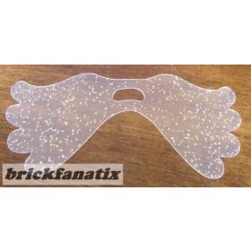   Lego Plastic Part for Set 5961 - Belville Horse Wings, Glitter trans clear