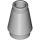 Lego Cone 1 x 1 with Top Groove, Light bluish gray