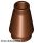 Lego Cone 1 x 1 with Top Groove, Reddish brown