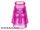 Lego Cone 1 x 1 with Top Groove, Transparent dark pink