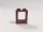 Lego Window 1 x 2 x 2 Plane, Single Hole Top and Bottom for Glass, Dark red