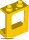 Lego Window 1 x 2 x 2 Plane, Single Hole Top and Bottom for Glass, Yellow