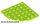 Lego Plate, Round Corner 6 x 6, Lime