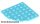 Lego Plate, Round Corner 6 x 6, Medium azure