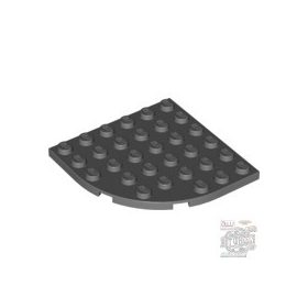 Lego Plate 6X6 W. Bow, Dark grey