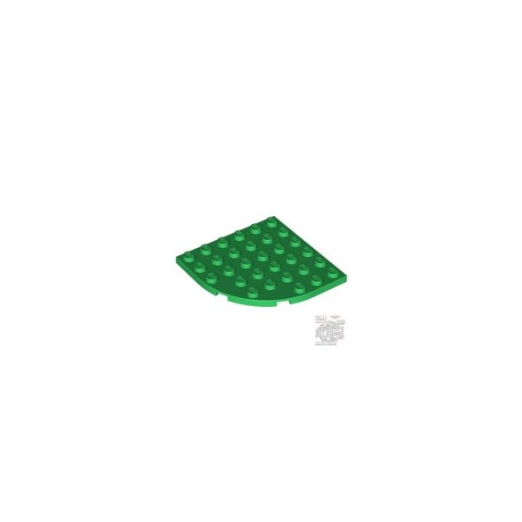 Lego PLATE 6X6 W. BOW, Green