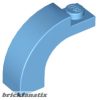 Lego Arch 1 x 3 x 2 Curved Top, Medium blue