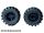 Lego Wheel 11mm D. x 12mm, Hole Notched for Wheels Holder Pin with Black Tire Offset Tread Small Wide, Band Around Center of Tread (6014b / 87697), Black