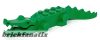Lego Alligator / Crocodile with 20 Teeth with Yellow Eyes with White Glints Pattern with Light Bluish Gray Technic, Pin 1/2