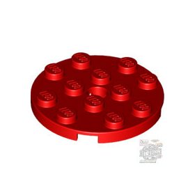 Lego Plate Round 4 x 4 with Hole, Red