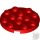 Lego PLATE 4X4 ROUND W. SNAP, Bright red