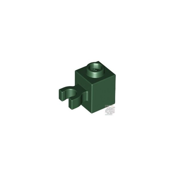 Lego BRICK 1X1 W/HOLDER, H0RIZONTAL, Earth green