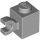 Lego Brick, Modified 1 x 1 with Clip (Horizontal Grip), Light bluish gray