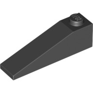 Lego ROOF TILE 1X4X1, Black