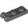 Lego PLATE 1X2 W/SHAFT Ø3.2, Dark grey